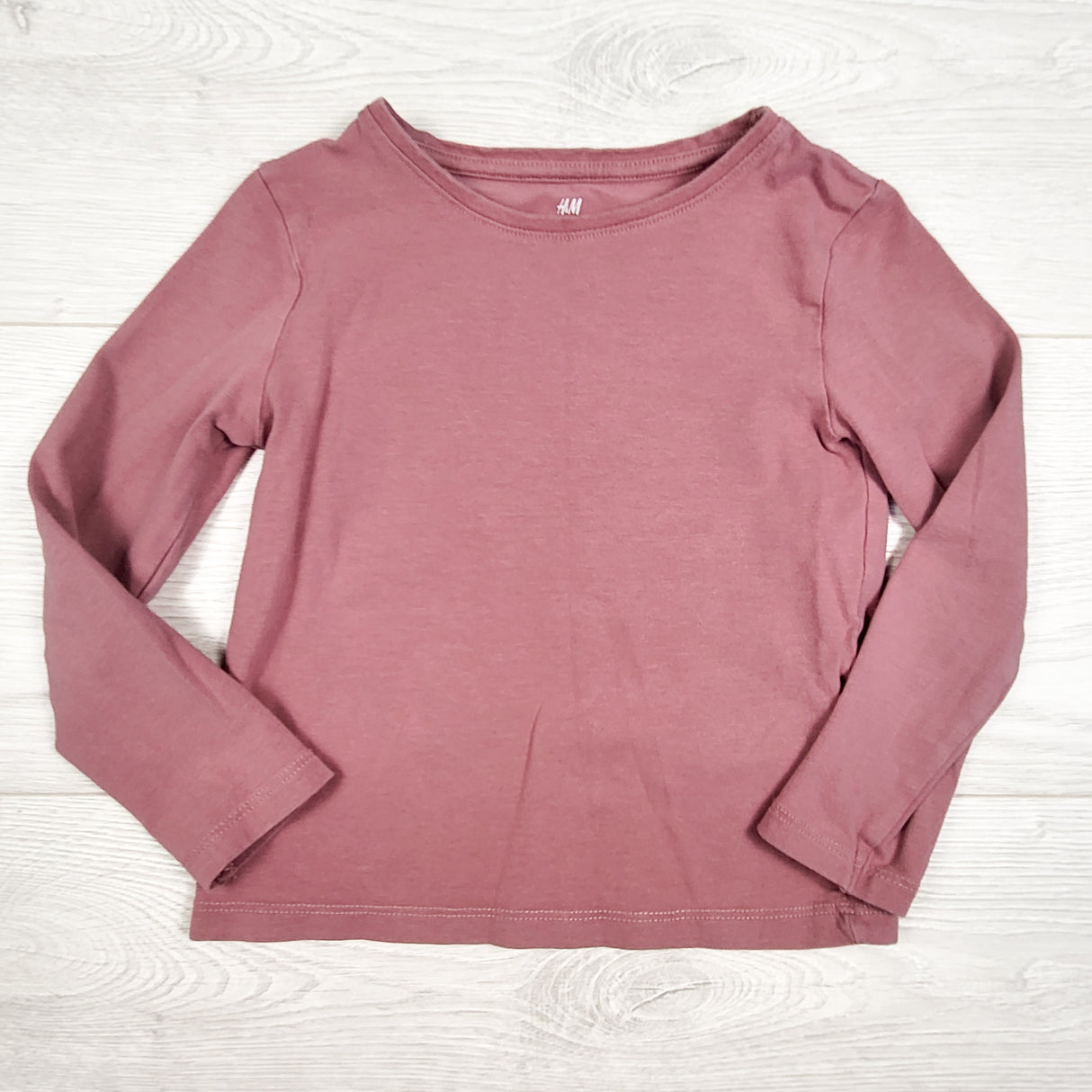 H and M pink long sleeve top. Size 2-4T