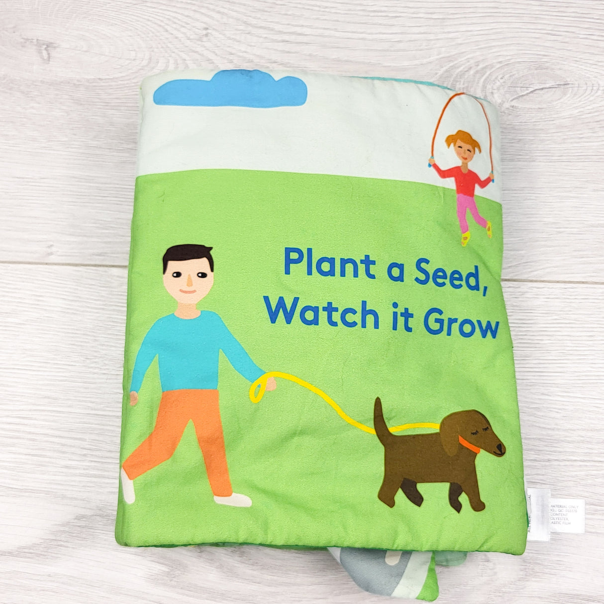 Lovevery cloth sensory book "Plant a Seed, Watch It Grow"