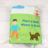 Lovevery cloth sensory book "Plant a Seed, Watch It Grow"