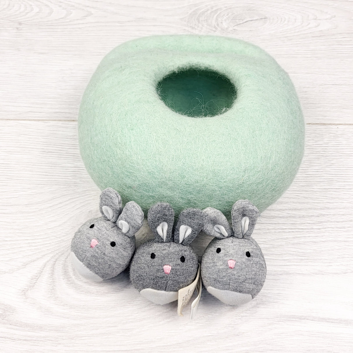 Lovevery felt bunny burrow toy