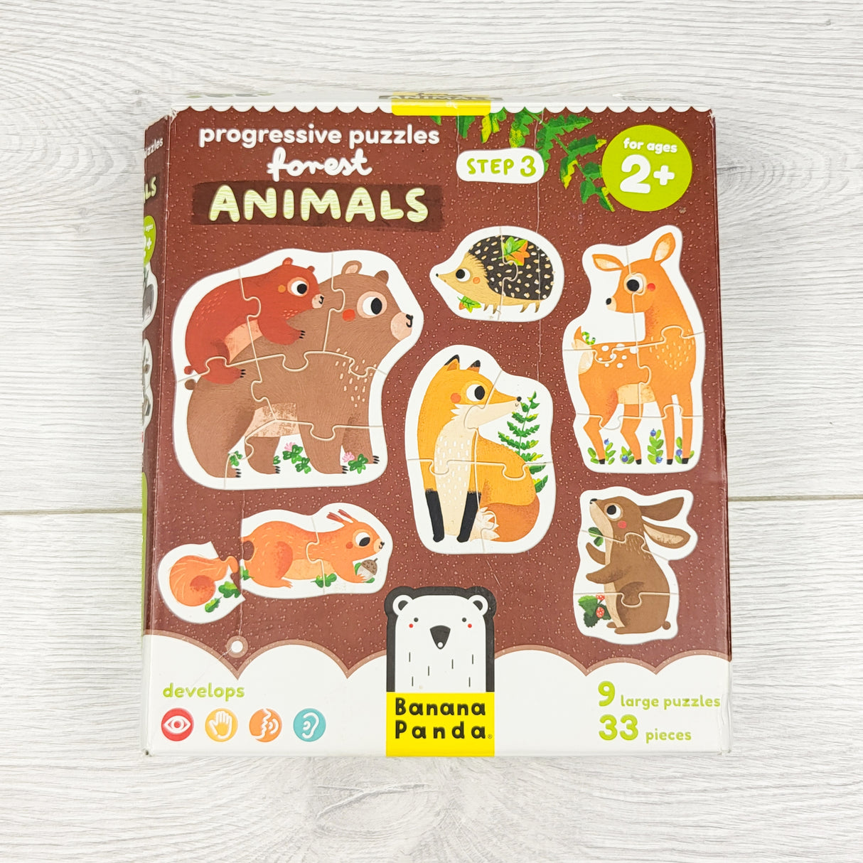 Banana Panda Progressive Puzzles: Forest Animals