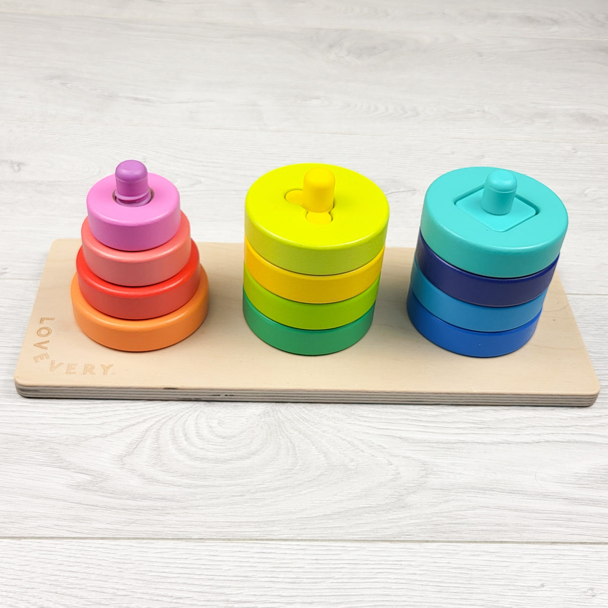 Lovevery geometric shape stacking toy (sorry, no shipping)