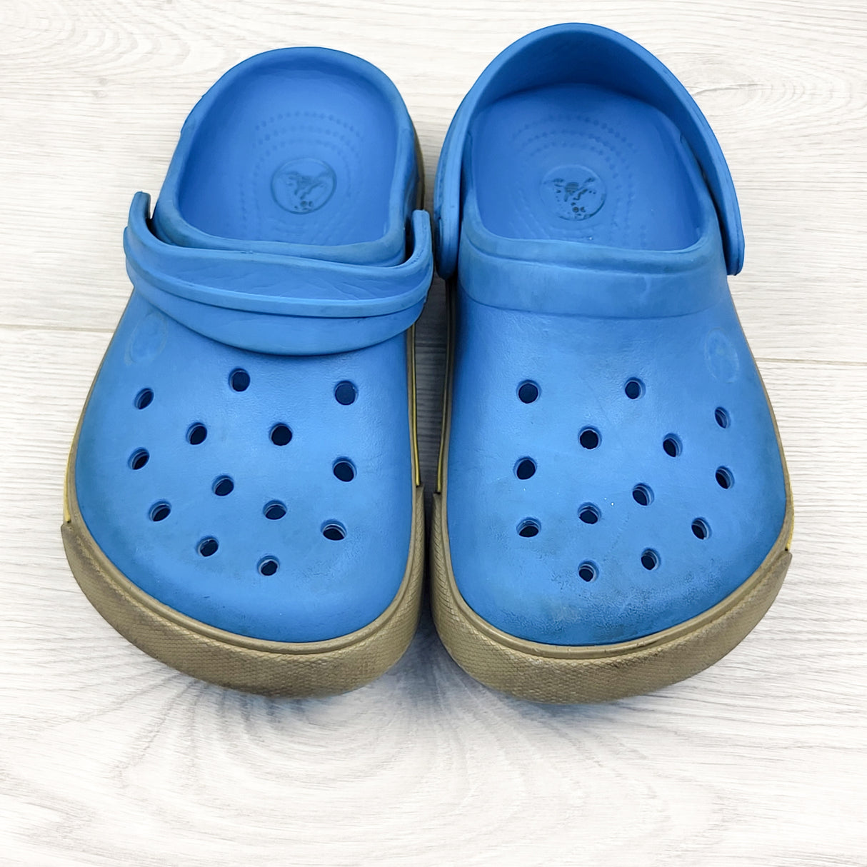 Crocs blue clogs. Youth size 1