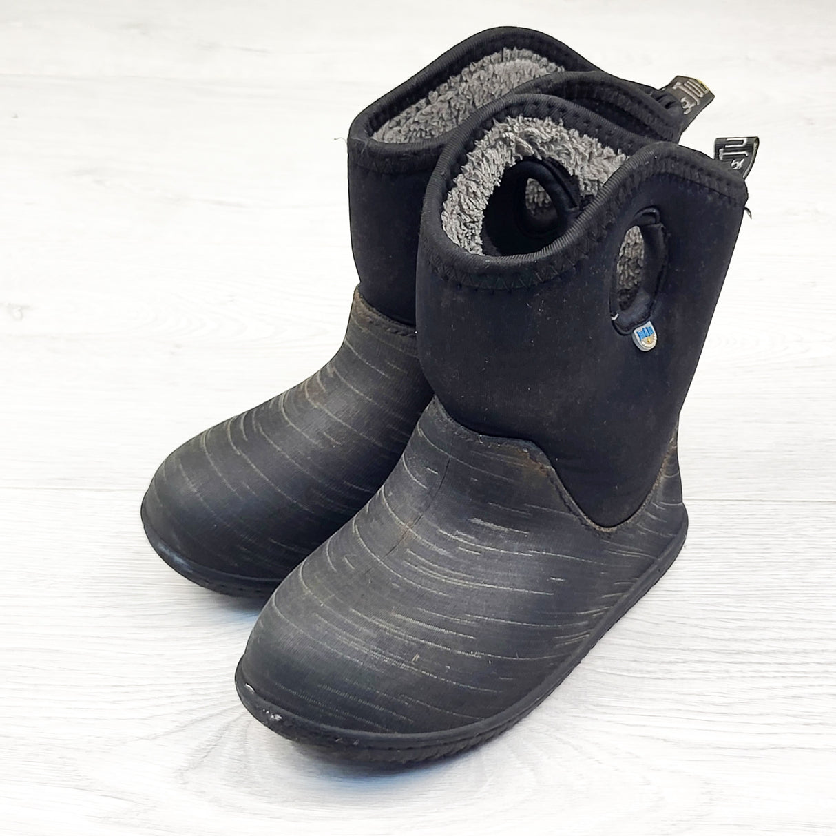 Jan and Jul grey "Toasty Dry" boots. Size 10