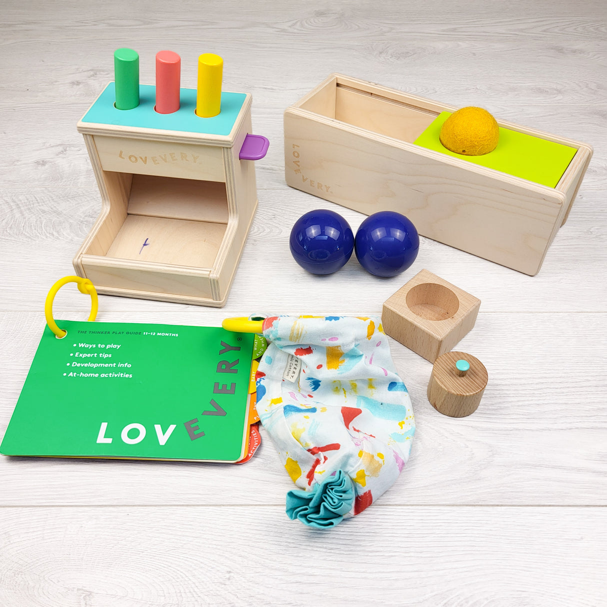 Lovevery "The Thinker" play kit (missing cloth doll) - sorry, no shipping