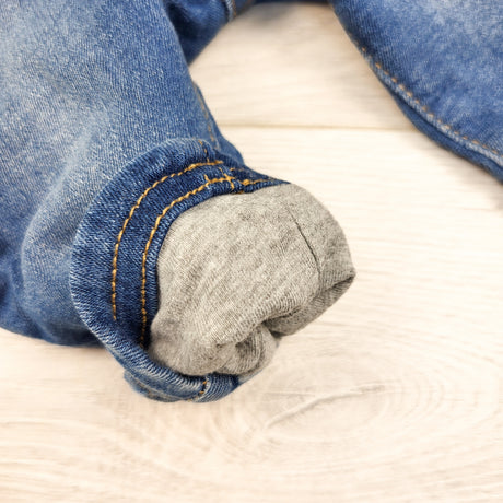 Mayoral jersey lined jeans. Size 0-1 months