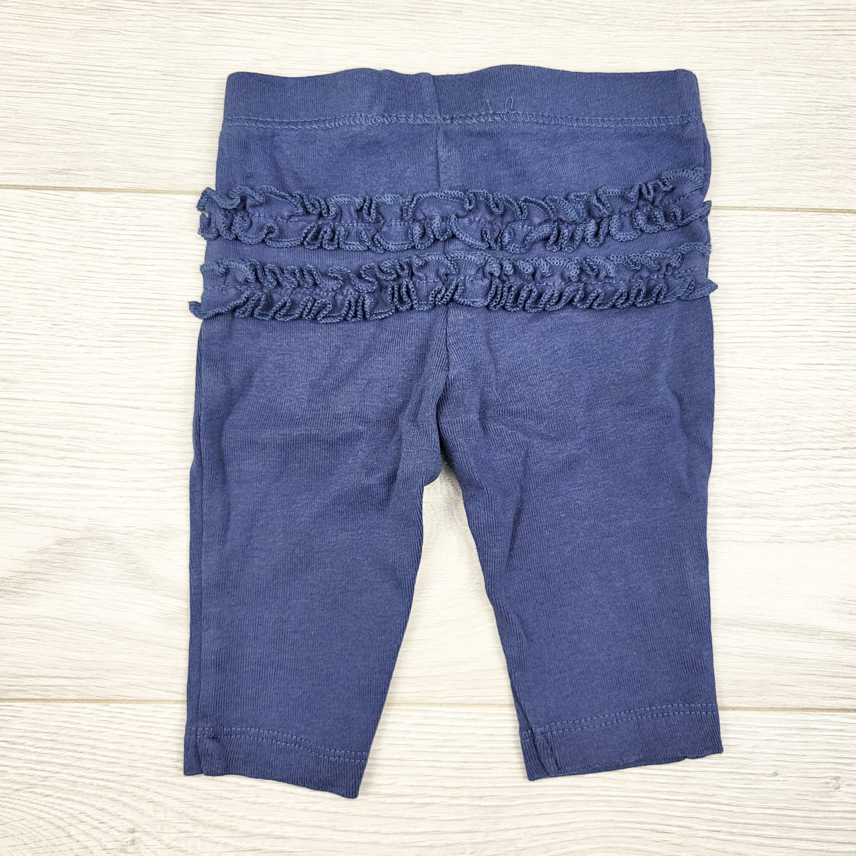 Carters blue leggings with ruffle bum. Size 3 months