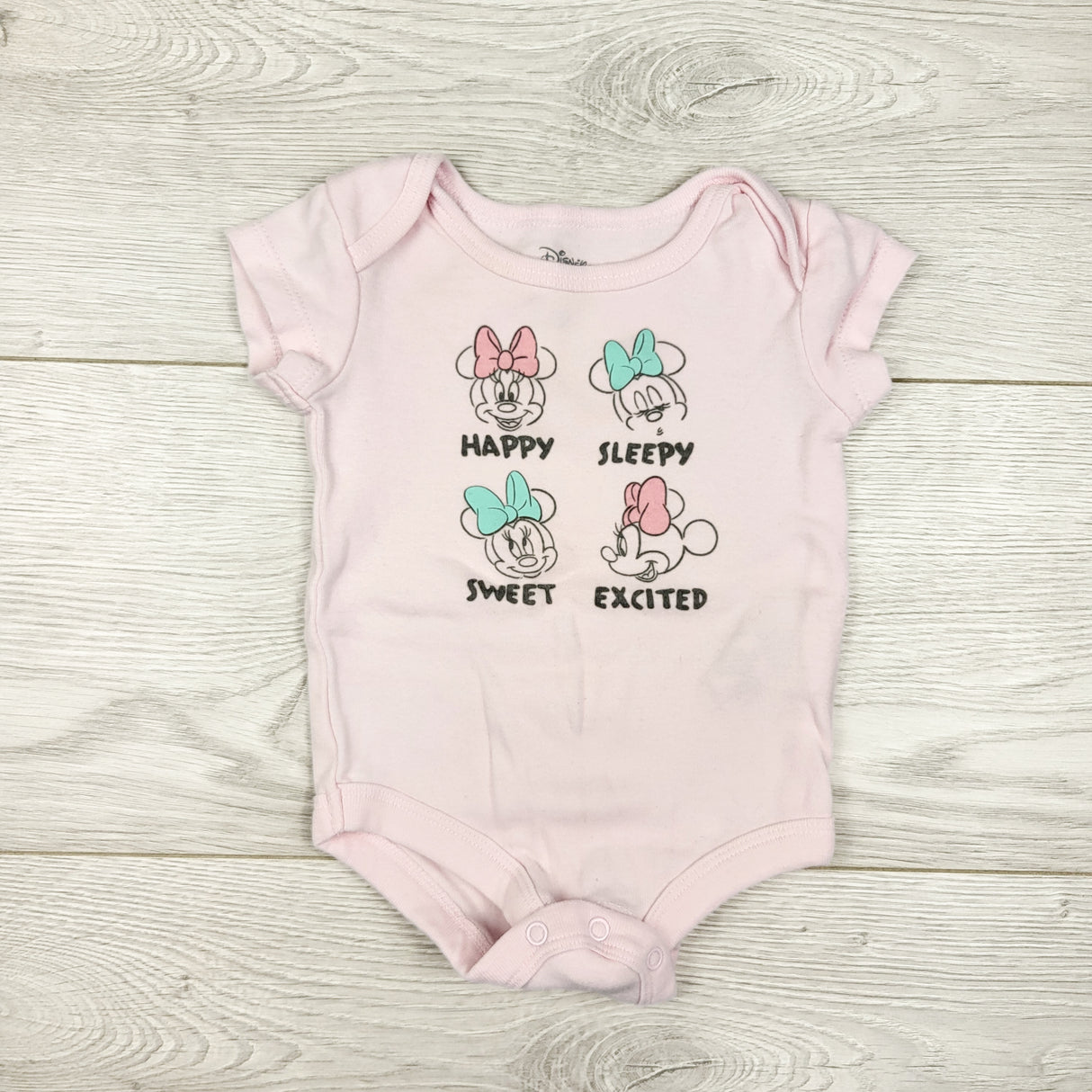 Disney Baby pink Minnie Mouse bodysuit. Newborn size