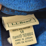 L.L. Bean two-tone blue pullover sweater fleece. Size 8