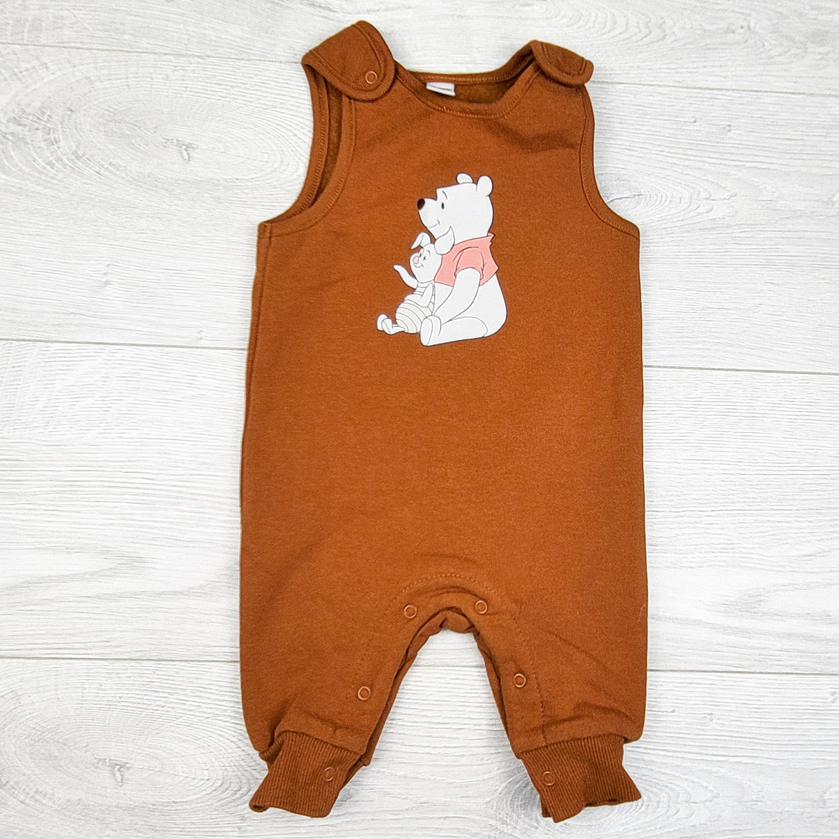 Joe Fresh fleece lined Winnie the Pooh overalls. Size 0-3 months