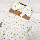 NEW - Rabbit + Bear 3pc set with lemons. Size 0-3 months