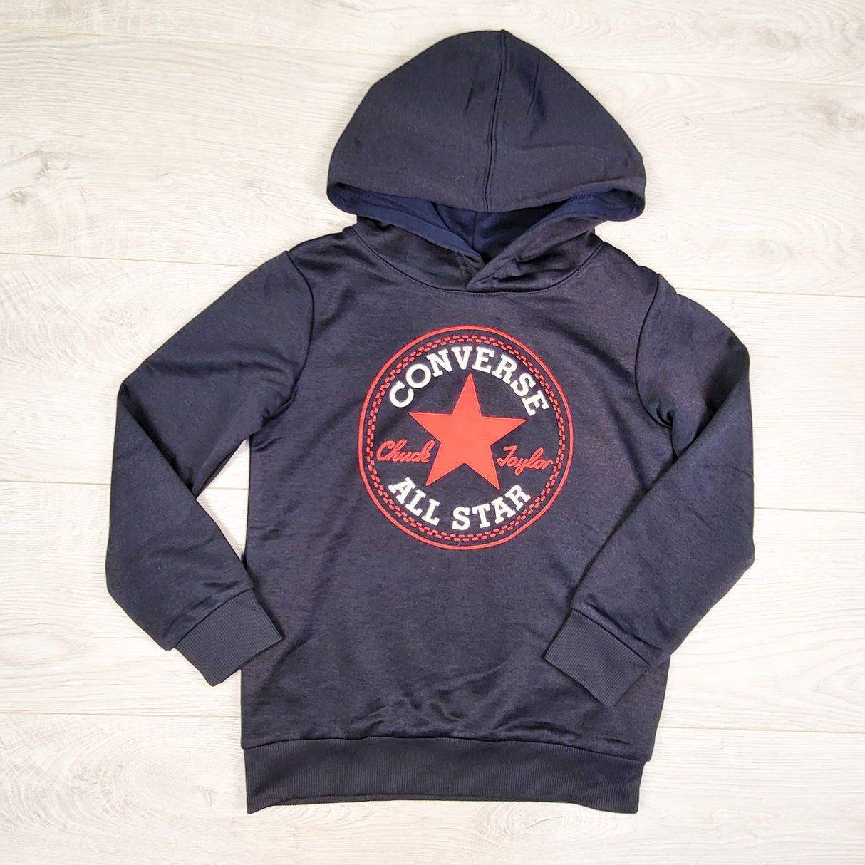 Converse navy pullover active hoodie. Size 6