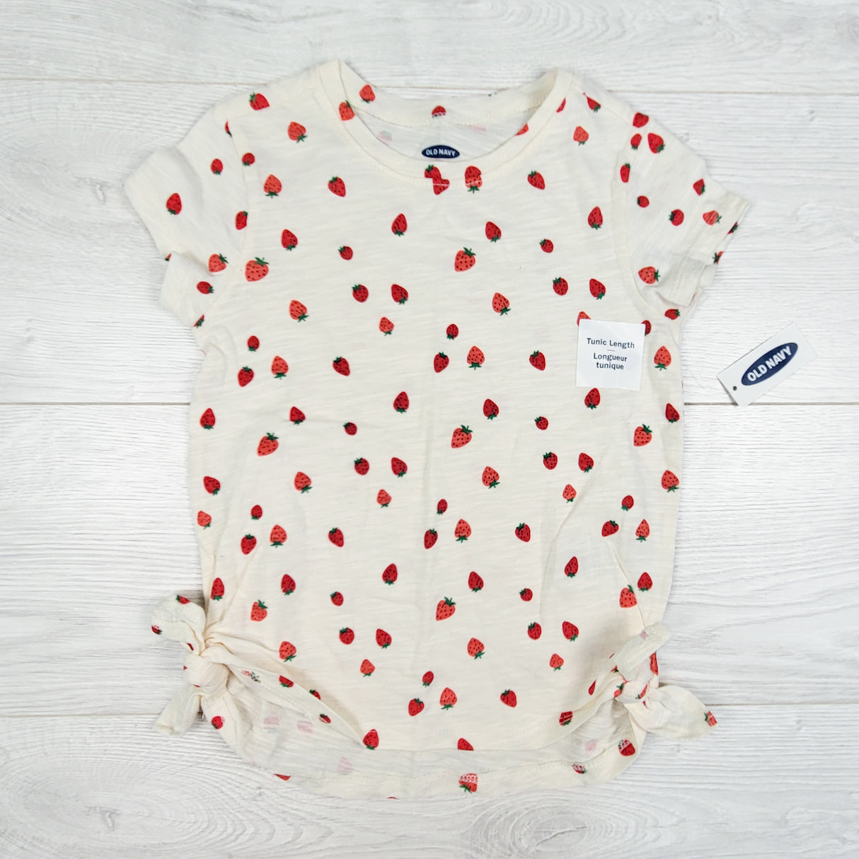 NEW - Old Navy strawberry print tunic length top. Size 2T