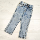 Vintage 1980s Fiction acid wash jeans. Size 3T