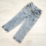 Vintage 1980s Fiction acid wash jeans. Size 3T