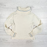 Vintage Tiny Tots Knitting Mills cream turtleneck sweater (60s/70s). Size 3X