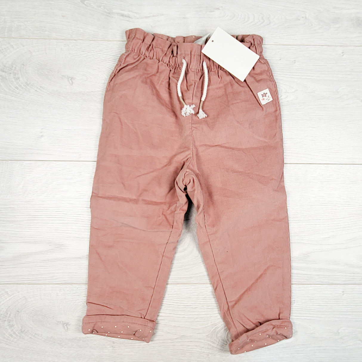 NEW - H and M pink corduroy pants. Size 12-18 months