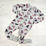 Bonds grey butterfly print wondersuit. Size 18-24 months - AS IS