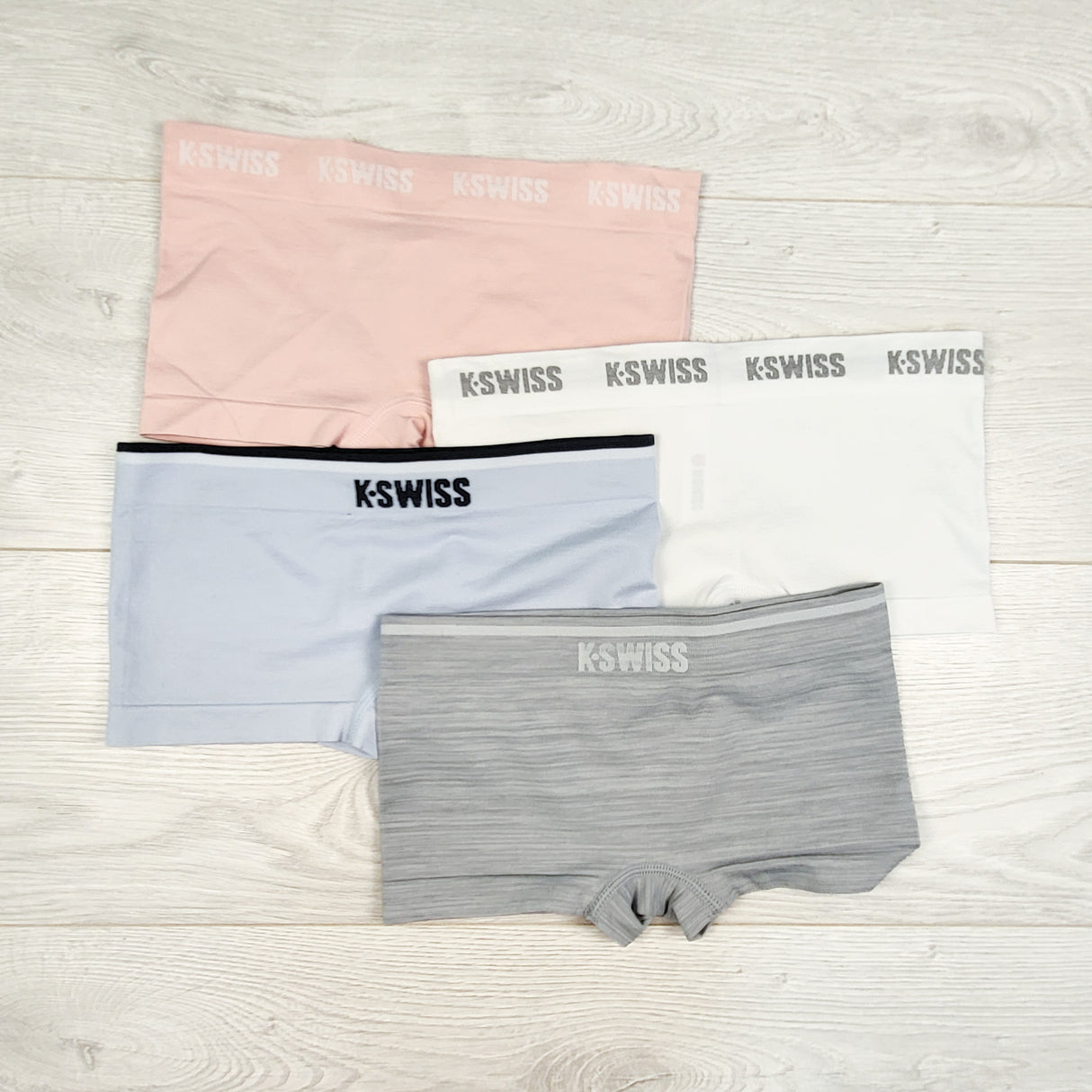 K-Swiss 4-pack boy shorts. Size large 10/12
