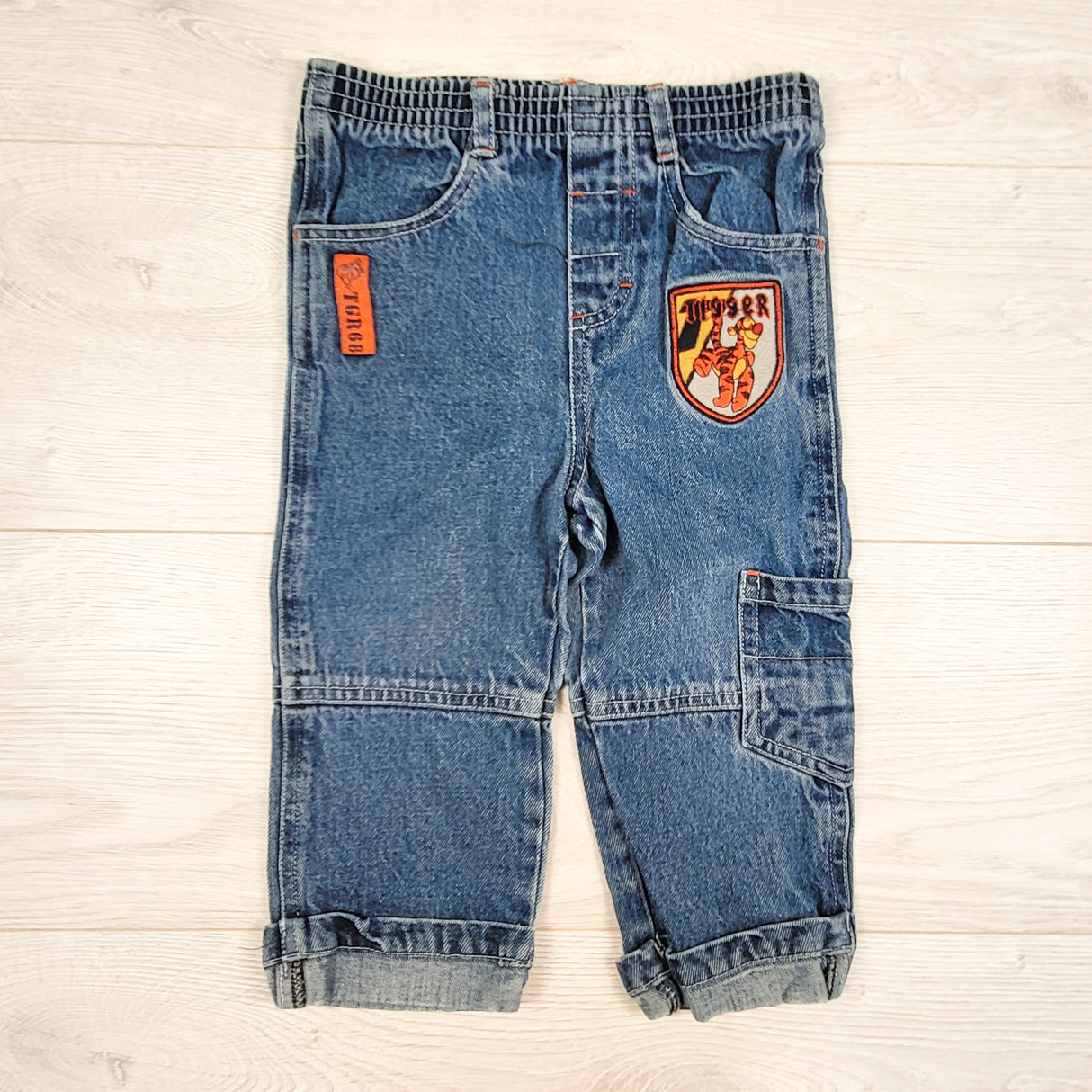 Vintage Y2K era Disney Tigger denim pants. Size 12-18 months