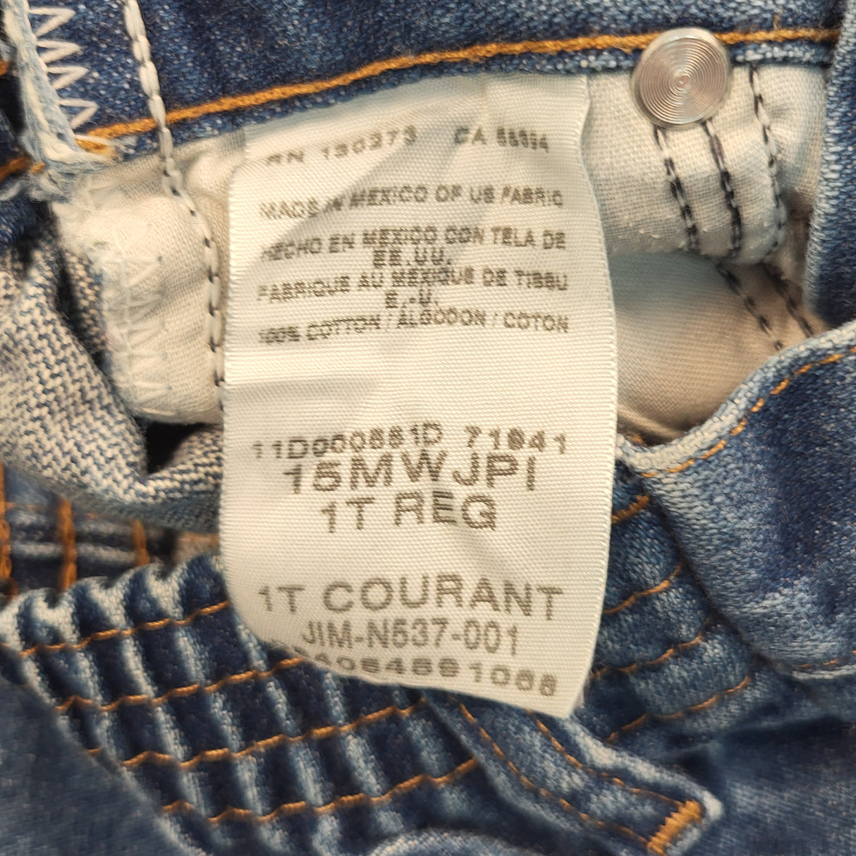 Wrangler "Cowboy Cut" jeans. Size 1T