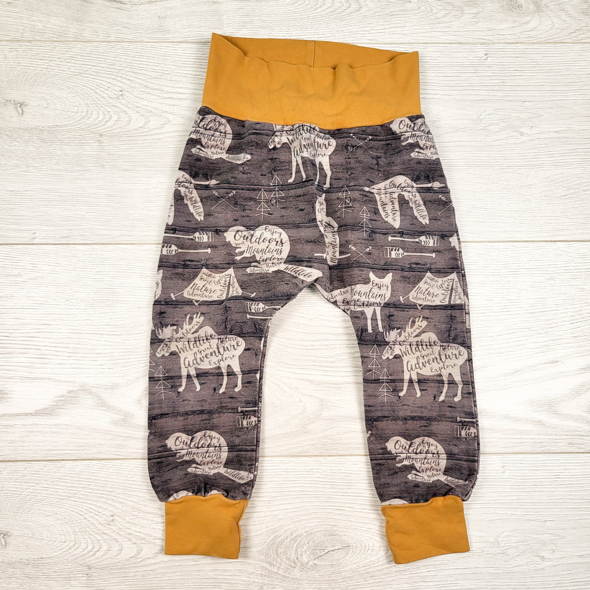 Sher Love Baby handmade pants with wodland animals. Size 12-18 months