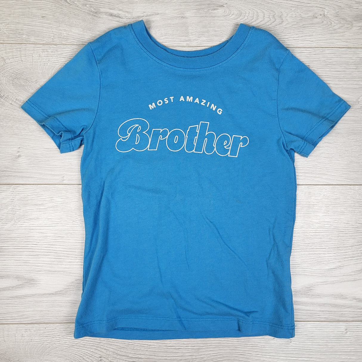 Cat and Jack blue "Most Amazing Brother" t-shirt. Size 4T