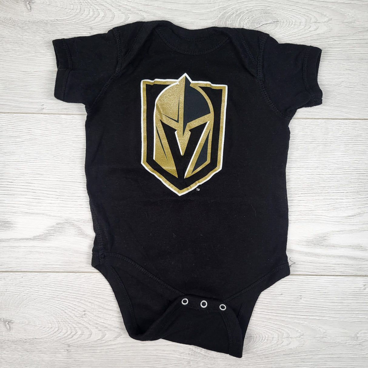 Black Las Vegas Golden Knights bodysuit. Size 18 months