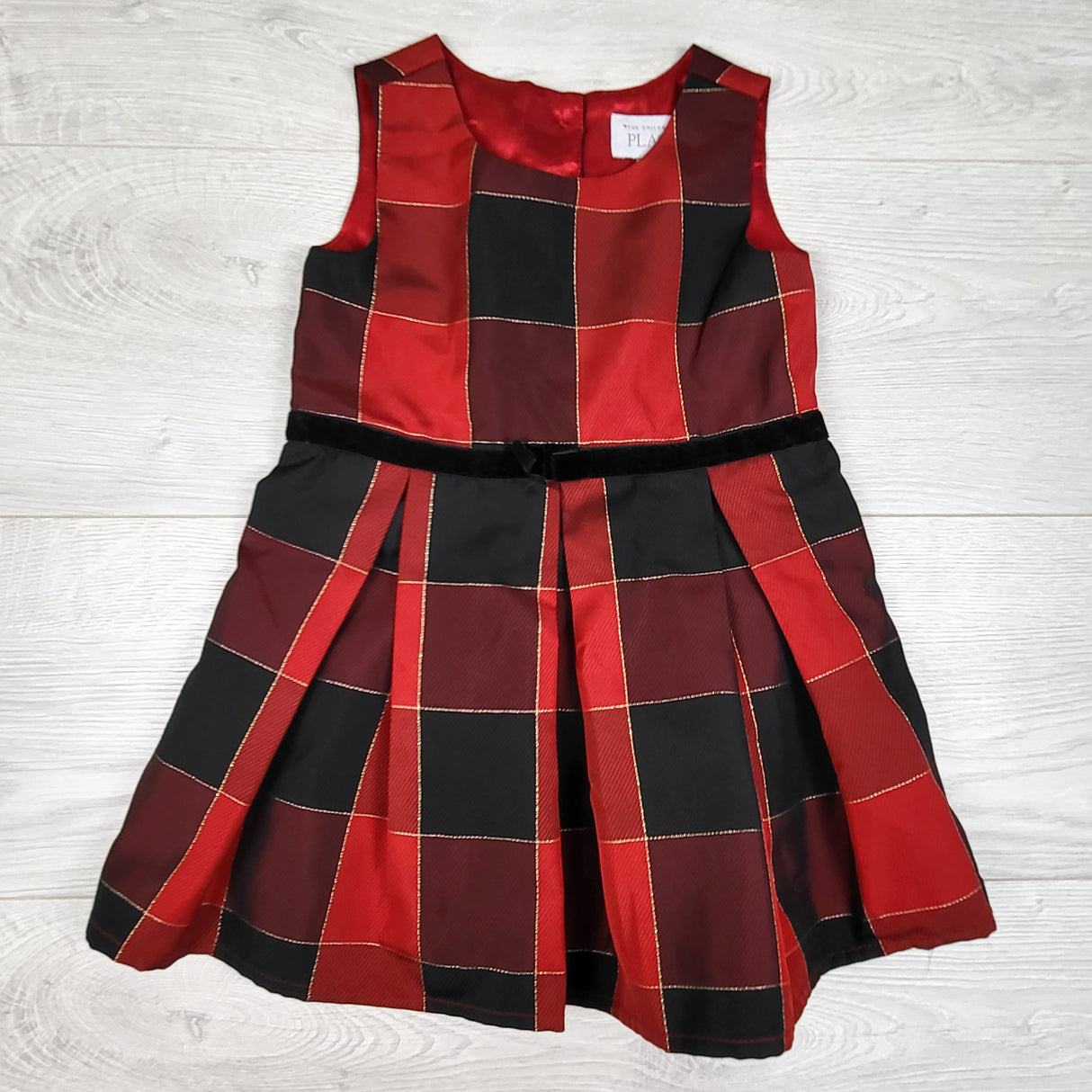 Children's Place red plaid special occasion dress. Size 2T