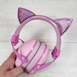 Cat ear noise cancelling headphones