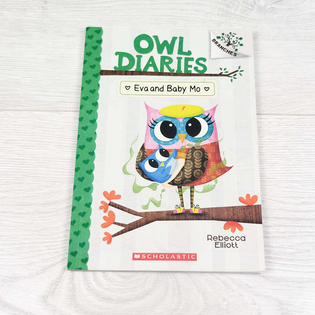 Owl Diaries: Eva and Baby Mo. Soft cover beginner chapter book