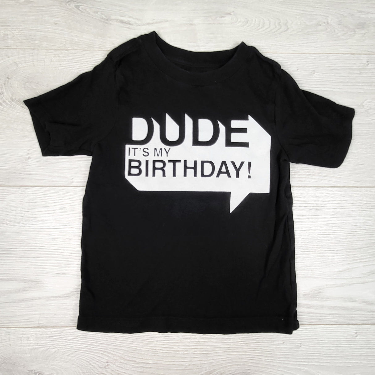 Children's Place black "Dude, It's My Birthday!" Size 3T
