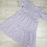 Gap purple floral print dress. Size 8