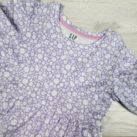 Gap purple floral print dress. Size 8