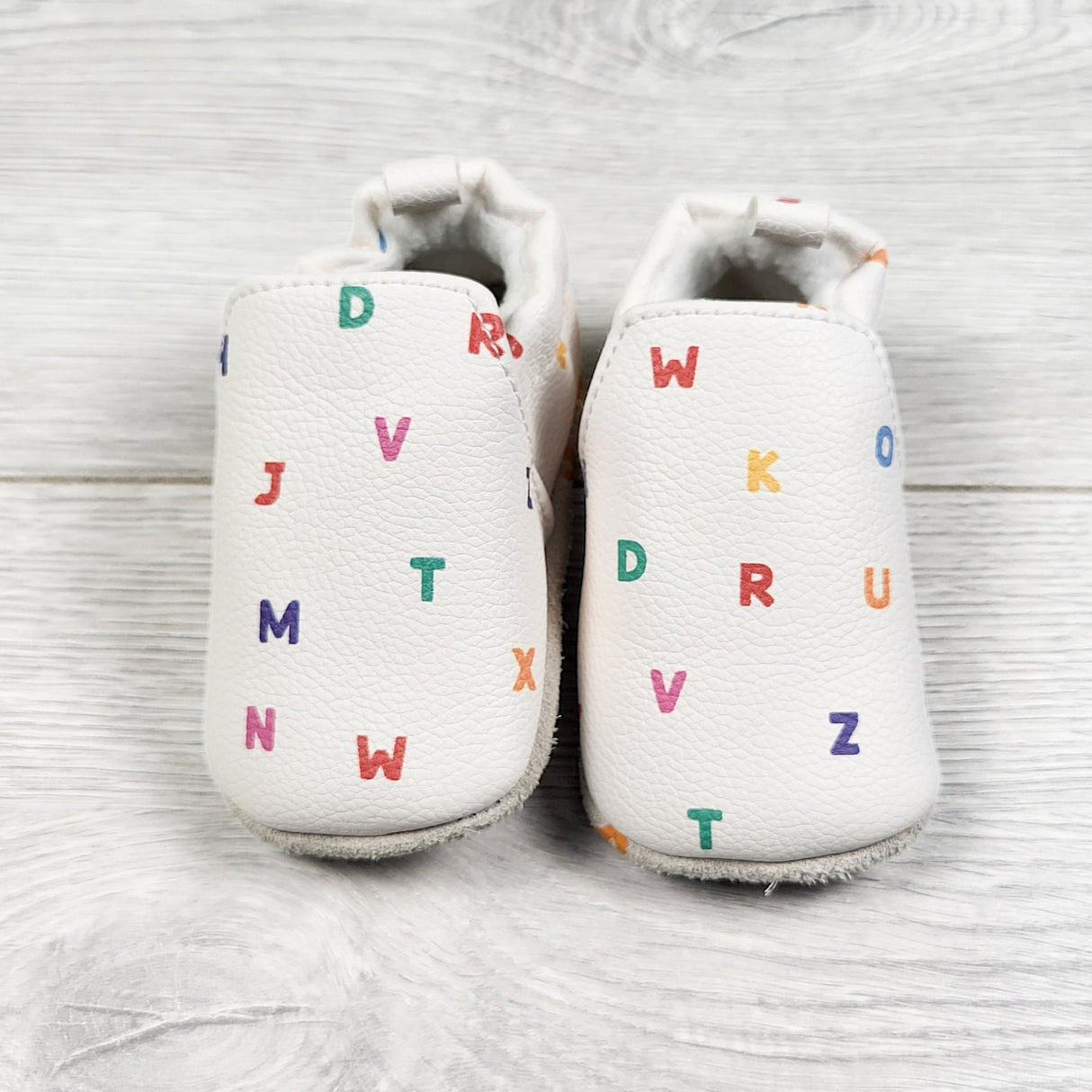 Ms. Rachel soft soled alphabet shoes. Size 0-3 months