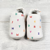 Ms. Rachel soft soled alphabet shoes. Size 0-3 months