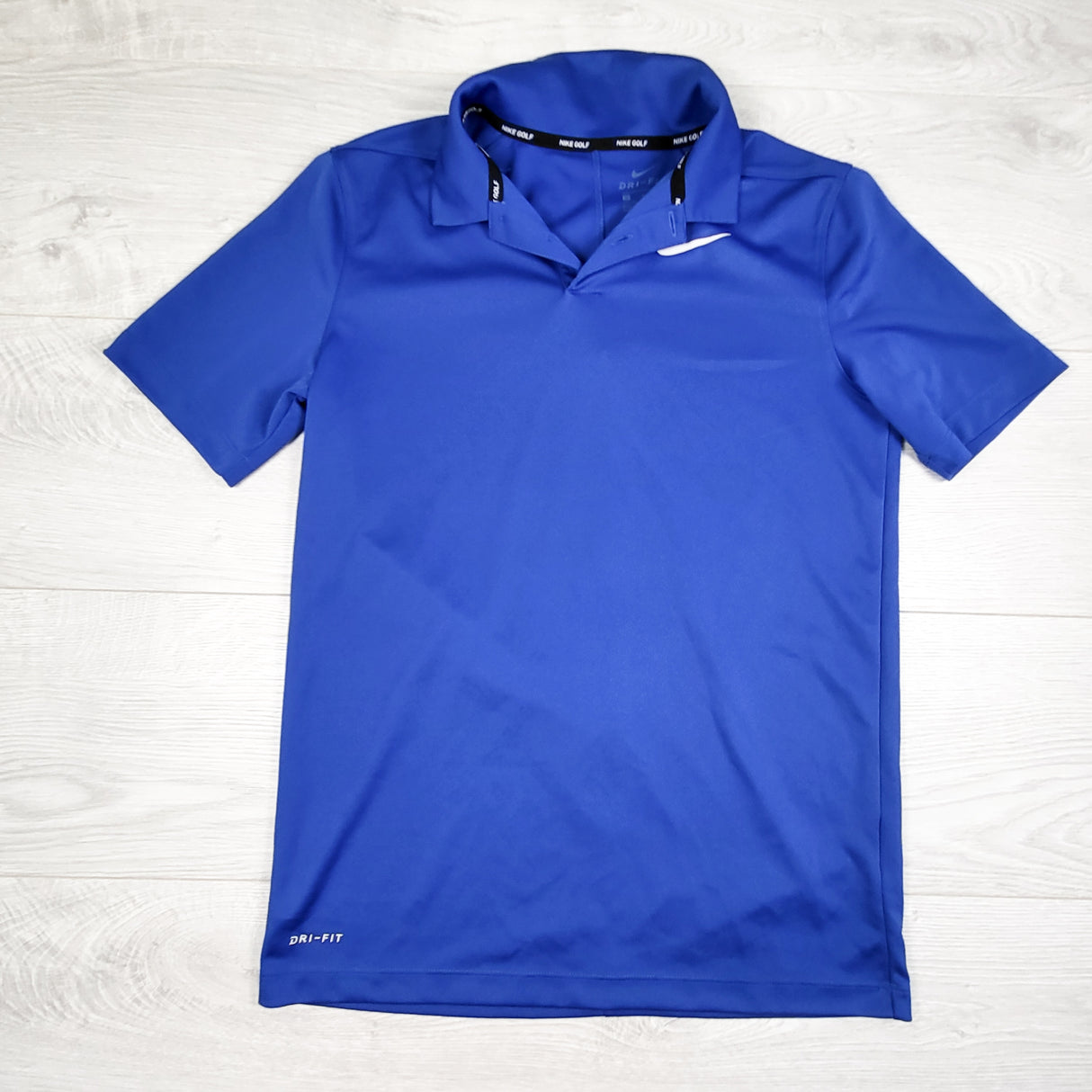 Nike Golf royal blue dri-fit golf shirt. Size large