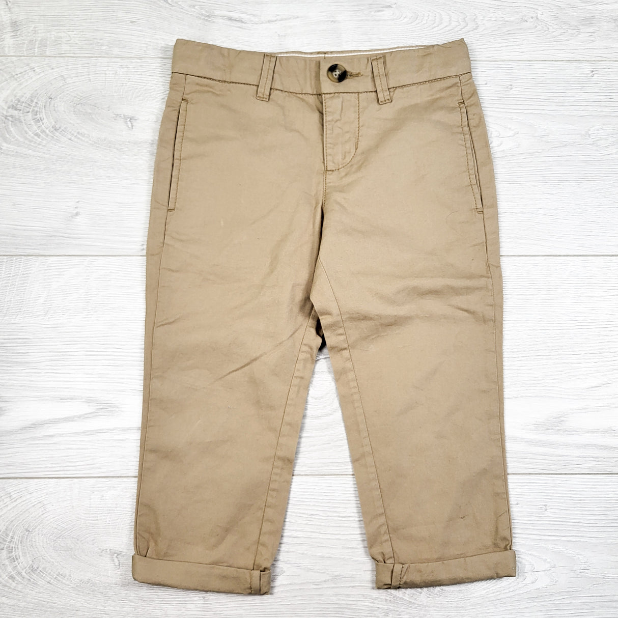 H and M tan chino pants. Size 18-24 months