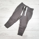 Peekaboo Beans grey convertible joggers. Size 1