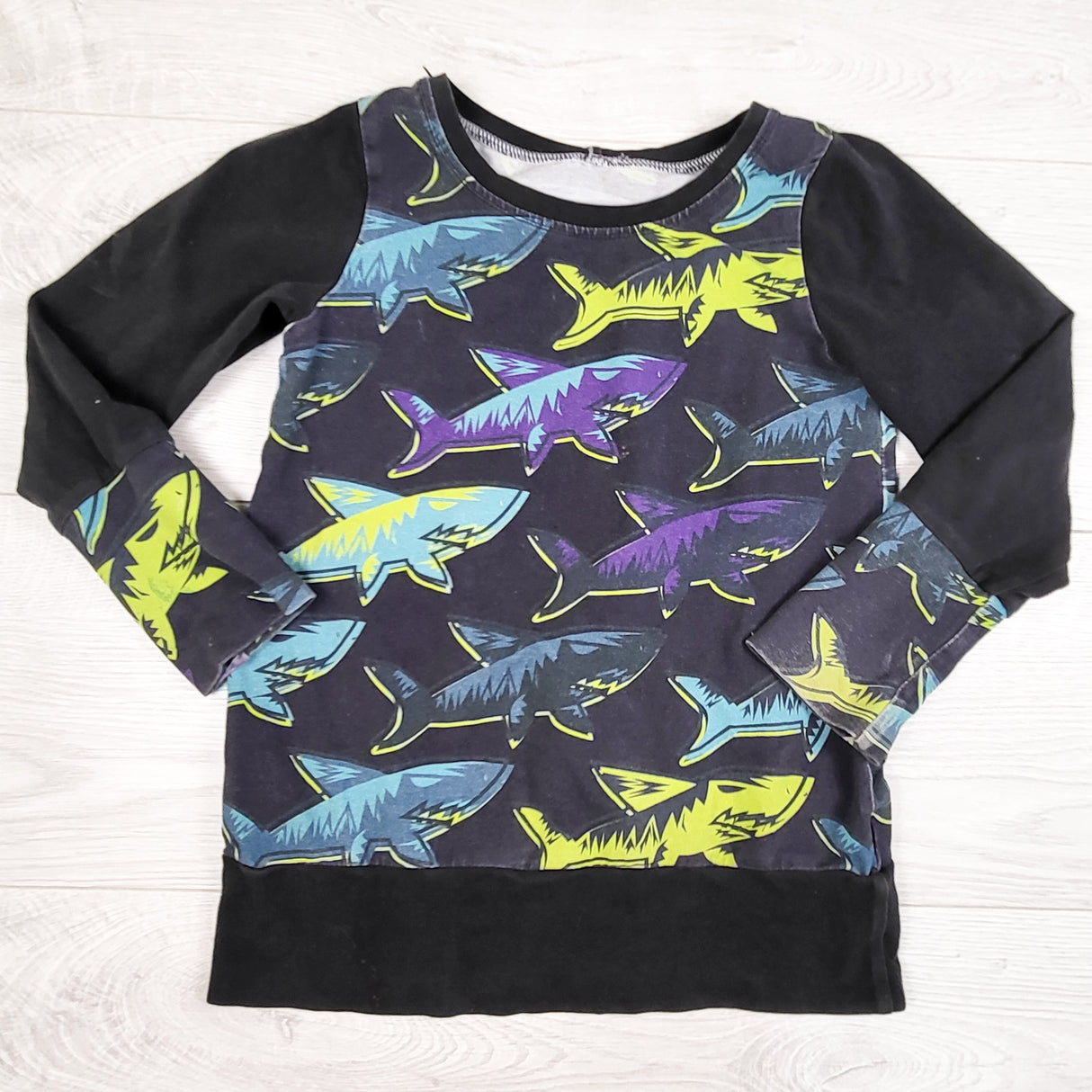 Handmade shark print pullover. Sizes like a 5/6