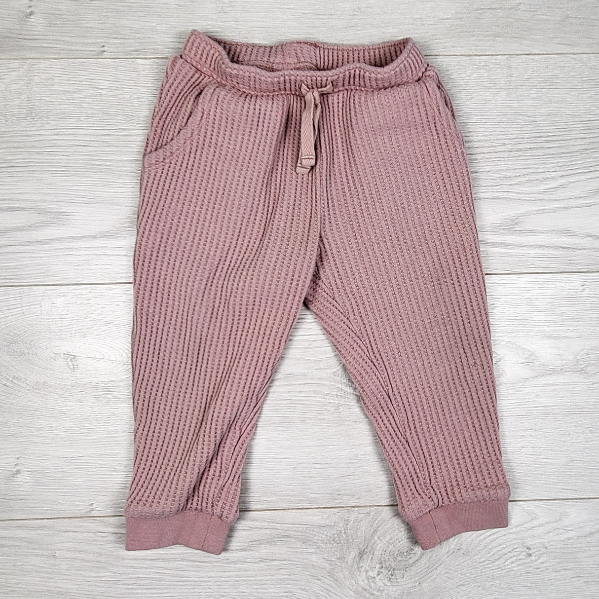 Gap pink waffle knit joggers. Size 2T