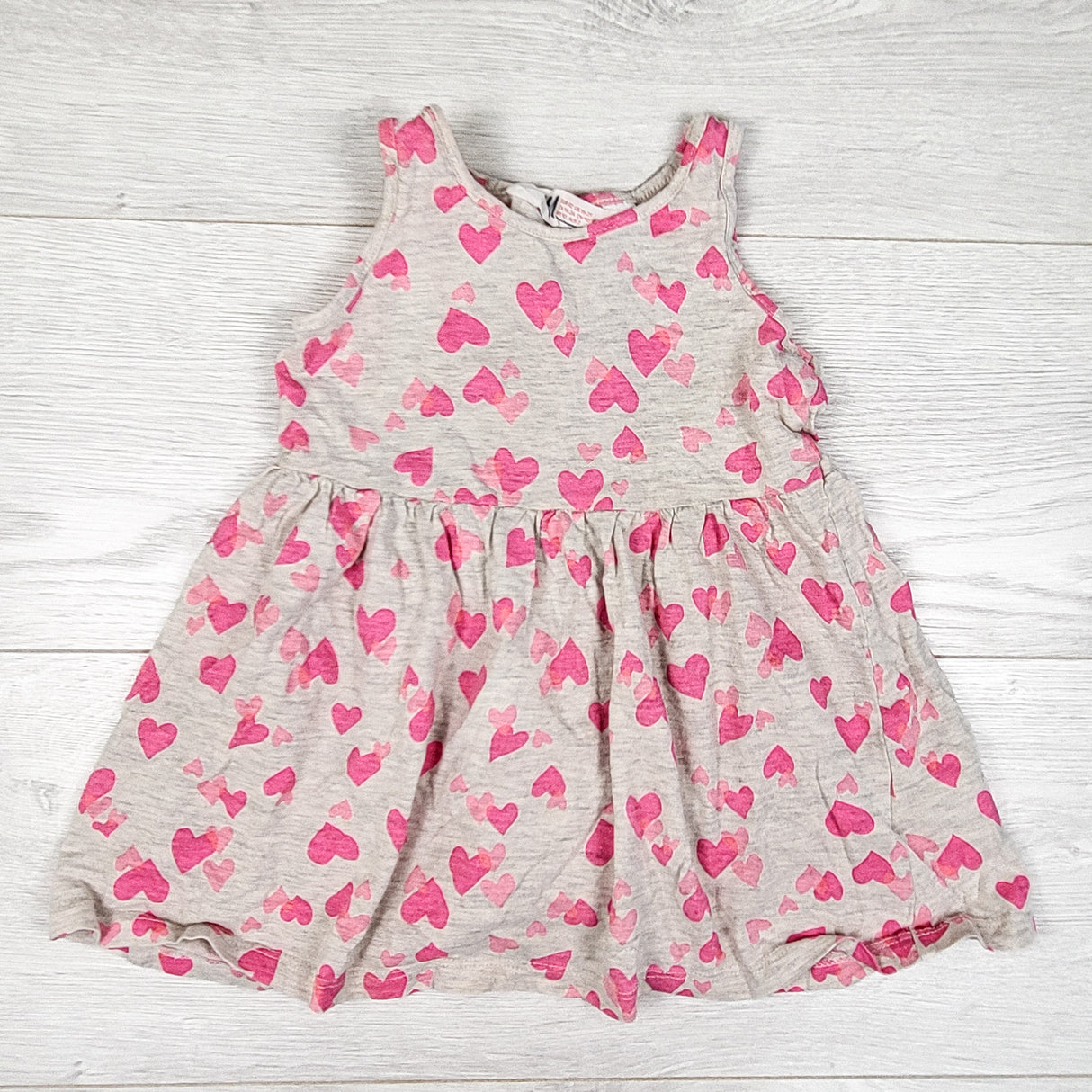 H and M heart print dress. Size 18-24 months