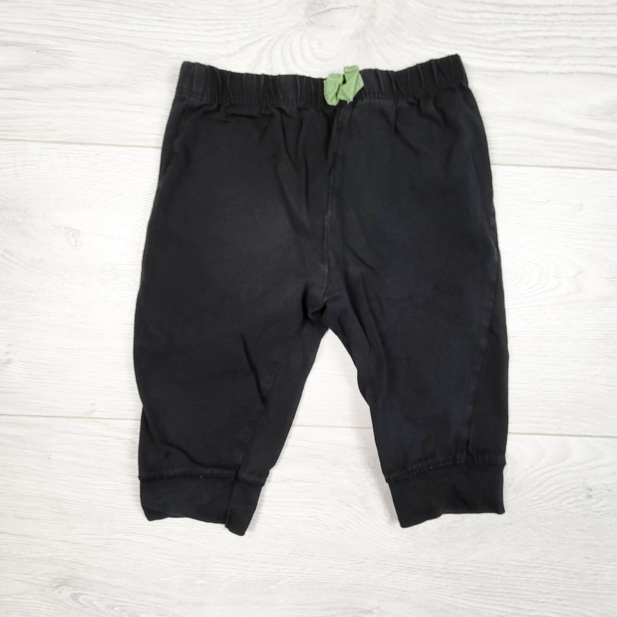 Black cotton pants. Size 9 months