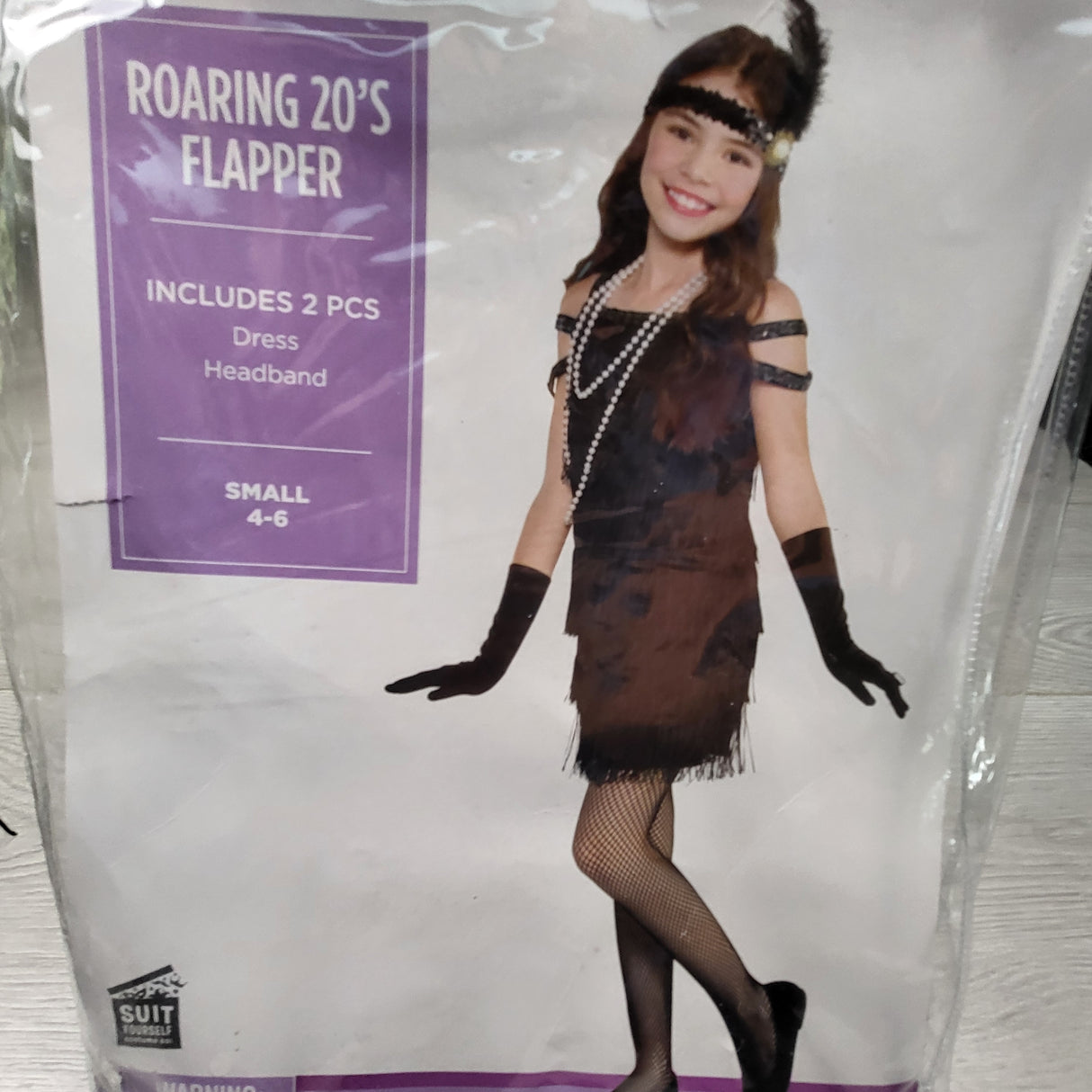 Roaring 20s Flapper costume. Size 4-6 Years
