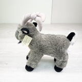 NEW - Vintage 1999 Plushland Mountain Longhorn Goat Grey Plush (12 Inch)