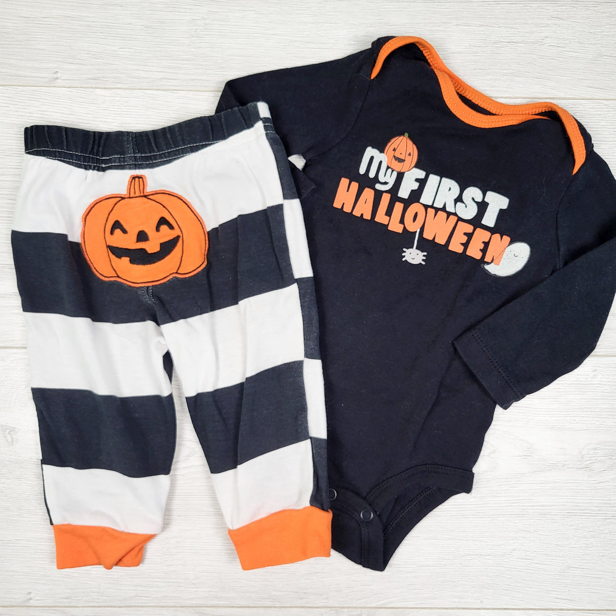 Carters 2pc "My First Halloween" set. Size 6 months