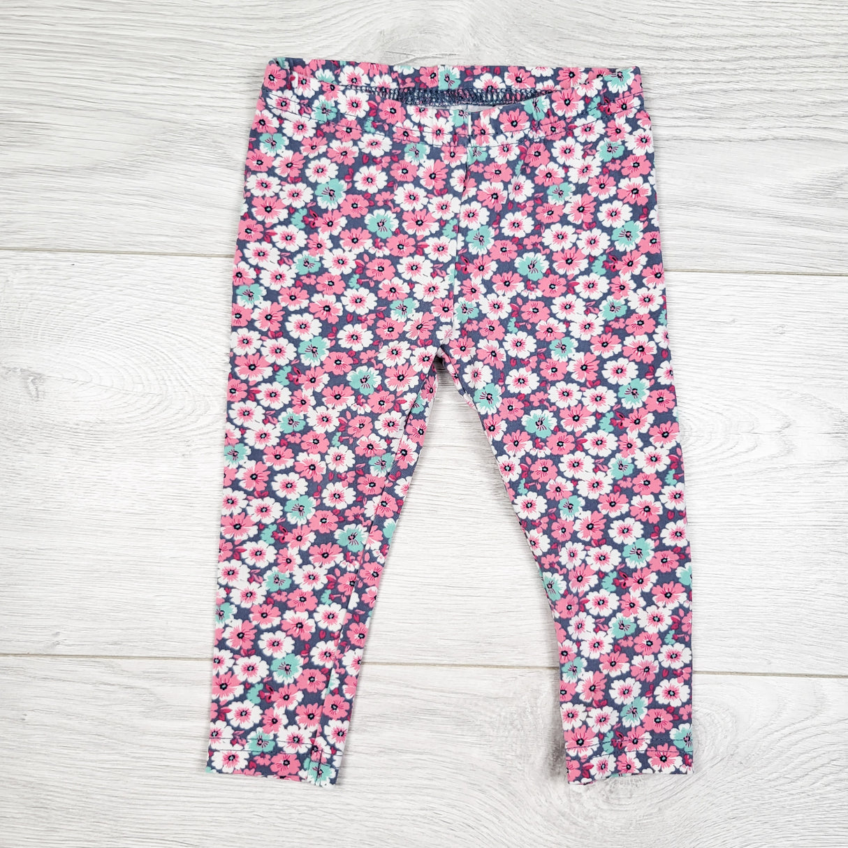 Carters floral print leggings. Size 9 months