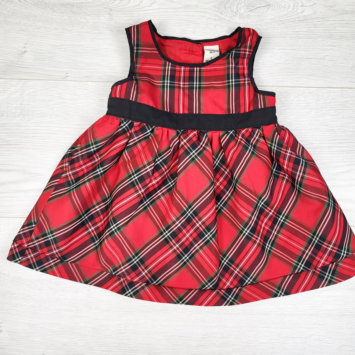 Oshkosh red plaid special occasion dress. Size 6 months