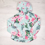 George mint floral pront water resistant windbreaker jacket. Size 6 - AS IS