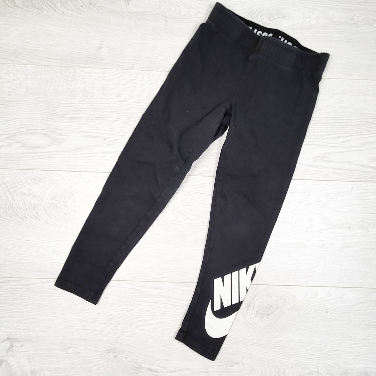 Nike black cotton leggings. Size 5/6